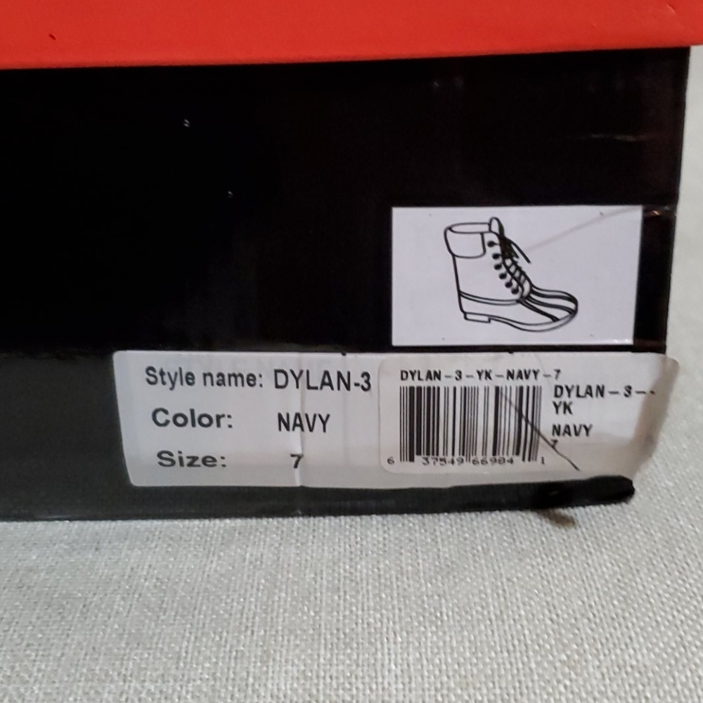 Adriana New York Navy Dylan Boots NWOT WS - Picture 12 of 13